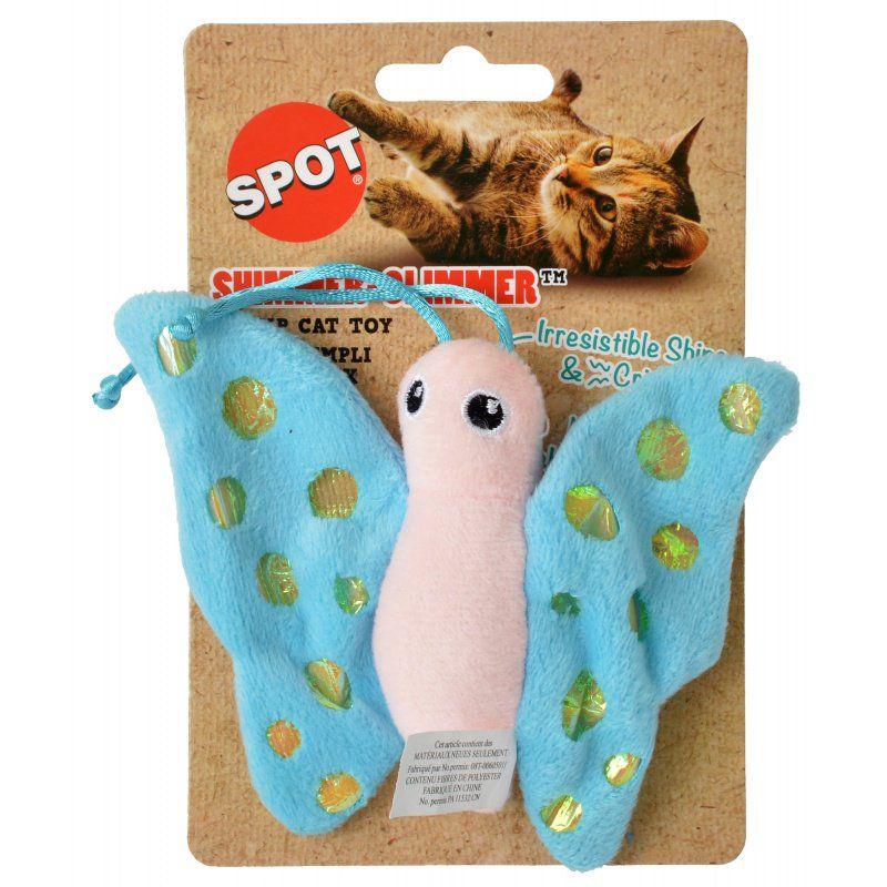 Spot Shimmer Glimmer Butterfly Catnip Toy - Assorted Colors-Cat-Spot-1 Count-