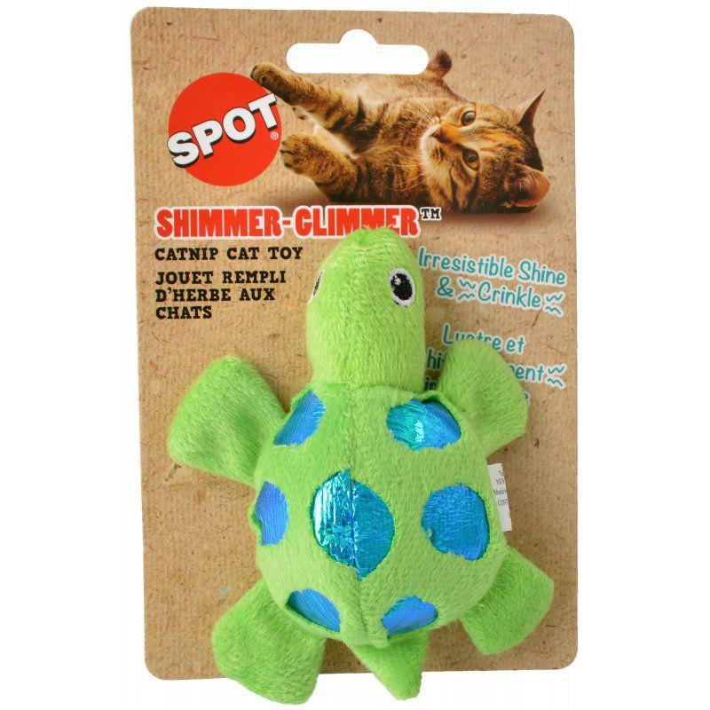 Spot Shimmer Glimmer Turtle Catnip Toy - Assorted Colors-Animals & Pet Supplies-BimBimPet-