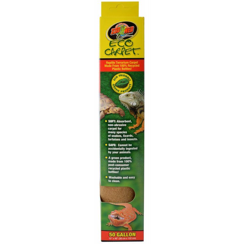 Zoo Med Eco Carpet Reptile Carpet - Tan-Reptile-Zoo Med-50 Gallon (15" x 48")-