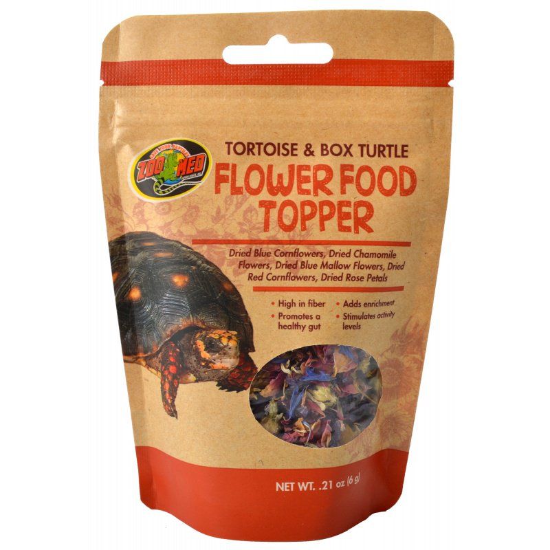 Zoo Med Tortoise & Box Turtle Flower Food Topper-Reptile-Zoo Med-0.21 oz-