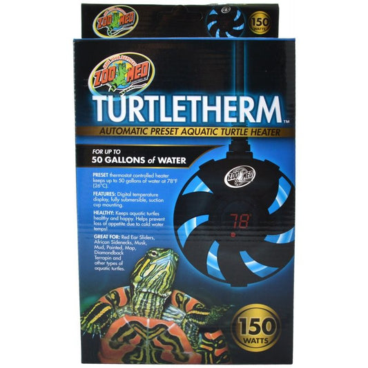 Zoo Med Turtletherm Automatic Preset Aquatic Turtle Heater-Reptile-Zoo Med-150 Watt (Up to 50 Gallons)-