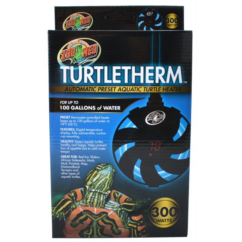 Zoo Med Turtletherm Automatic Preset Aquatic Turtle Heater-Reptile-Zoo Med-300 Watt (Up to 100 Gallons)-