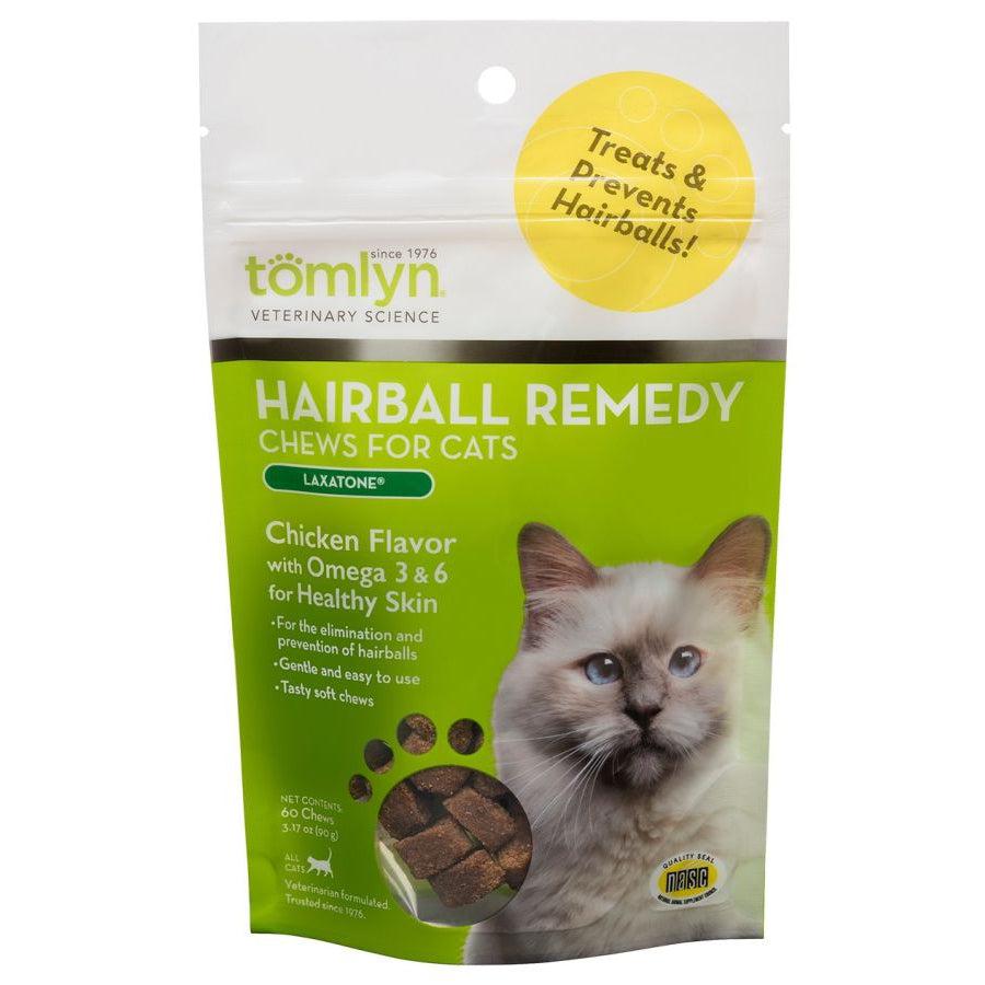 Tomlyn Hairball Remedy Chews for Cats-Cat-Tomlyn-60 Count-