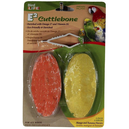 Penn Plax Bird Life E2 Mango & Banana Cuttlebone-Bird-Penn Plax-2 Count-