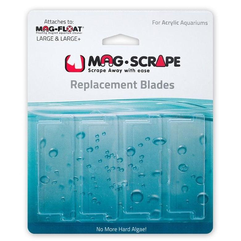 Mag Float Replacement Blades for Large & Large+ Acrylic Cleaners-Fish-Mag Float-4 count-