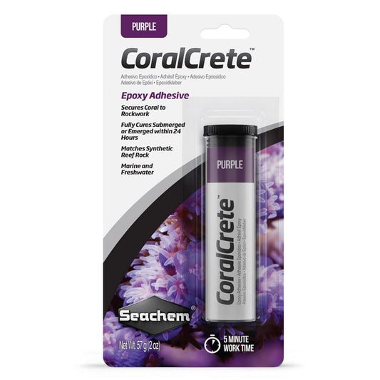 Seachem CoralCrete Purple Epoxy Adhesive-Fish-Seachem-2 oz-