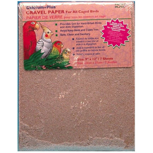 Penn Plax Calcium Plus Gravel Paper for Caged Birds-Bird-Penn Plax-9" x 12" - 7 Pack-