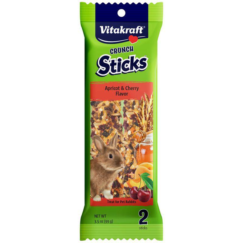 Vitakraft Crunch Sticks Rabbit Treats - Apricot & Cherry Flavor-Small Pet-Vitakraft-2 Pack-