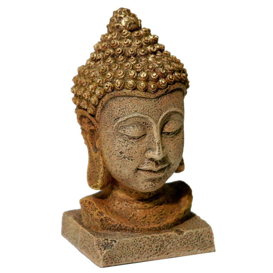 Blue Ribbon Exotic Environments Thai Buddha Head-Fish-Blue Ribbon Pet Products-Large (3"W x 5.75"H)-