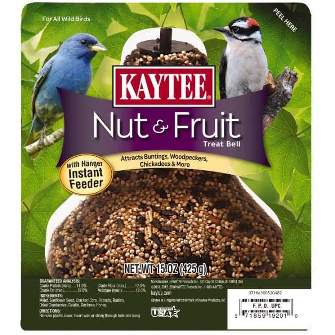 Kaytee Nut & Fruit Treat Bell-Bird-Kaytee-15 oz-