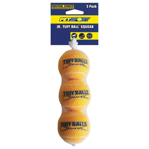 Petsport Jr. Tuff Ball Squeak Dog Toy-Dog-Petsport USA-3 Pack-