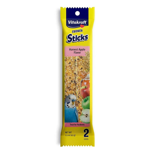 Vitakraft Crunch Sticks Harvest Apple Parakeet Treats-Bird-Vitakraft-2 Pack-