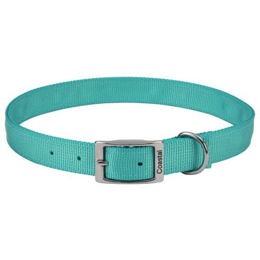 Coastal Pet Double-ply Nylon Dog Collar Teal-Animals & Pet Supplies-BimBimPet-