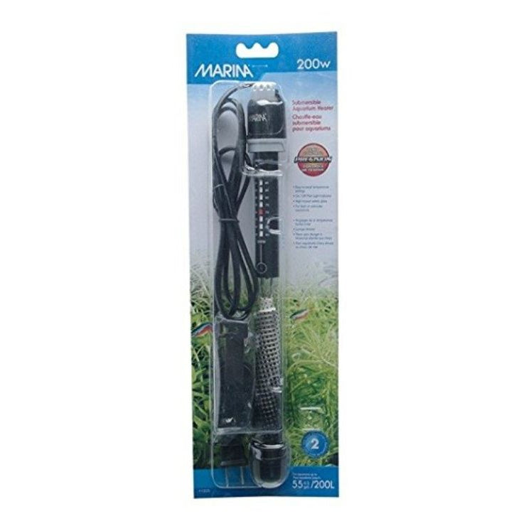 Marina Submersible Aquarium Heater-Fish-Marina-200 watt (10.5"L)-