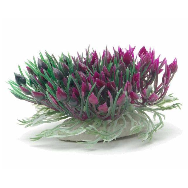 Marina Betta Purple Hearts Shrub Aquatic Plastic Plant-Fish-Marina-1 count (3"L)-