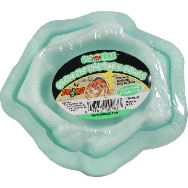 Zoo Med Laboratories Hermit Crab Combo Glow Bowl-Reptile-Zoo Med-2 count-