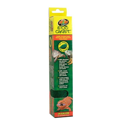 Zoo Med Eco Carpet Reptile Carpet - Green-Reptile-Zoo Med-29 gallon (12"L x 30"W)-