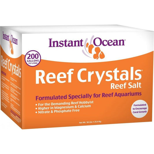 Instant Ocean Reef Crystals Reef Salt for Reef Aquariums-Fish-Instant Ocean-56 lbs (Treats 200 Gallons)-