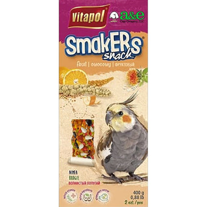 A&E Cage Company Smakers Cockatiel Fruit Treat Sticks-Bird-A&E Cage Company-2 count-