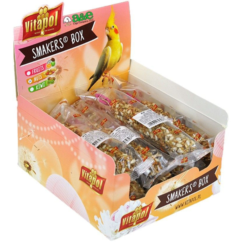 A&E Cage Company Smakers Cockatiel Nut Treat Sticks-Bird-A&E Cage Company-12 count-