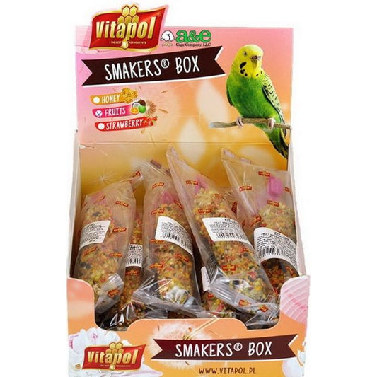 A&E Cage Company Smakers Parakeet Fruit Treat Sticks-Bird-A&E Cage Company-12 count-