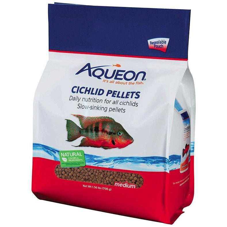 Aqueon Medium Cichlid Food Pellets-Fish-Aqueon-25 oz-