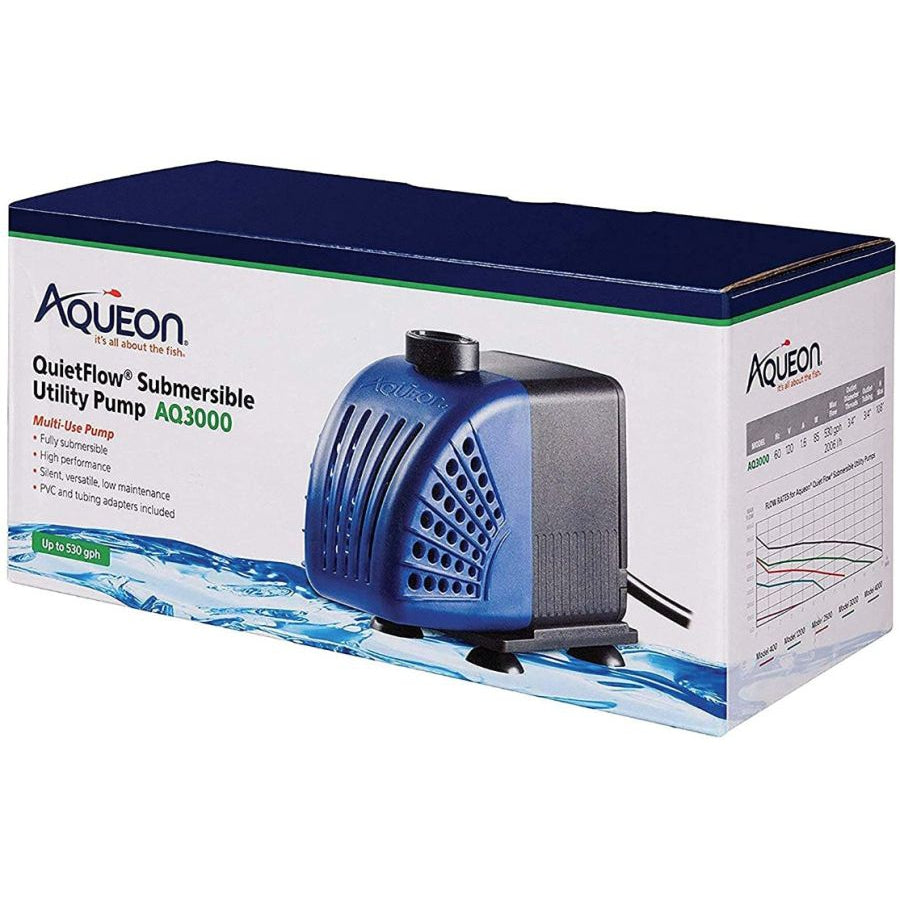 Aqueon QuietFlow Submersible Utility Pump-Fish-Aqueon-AQ3000 (530 GPH)-