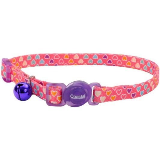 Coastal Pet Safe Cat Breakaway Collar Multi Heart-Cat-Coastal Pet-12"L x 3/8"W-