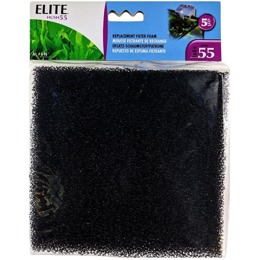 Elite Hush 55 Replacement Filter Foam-Fish-Elite-5 count-