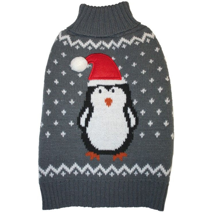 Fashion Pet Gray Penguin Dog Sweater-Dog-Fashion Pet-Small-