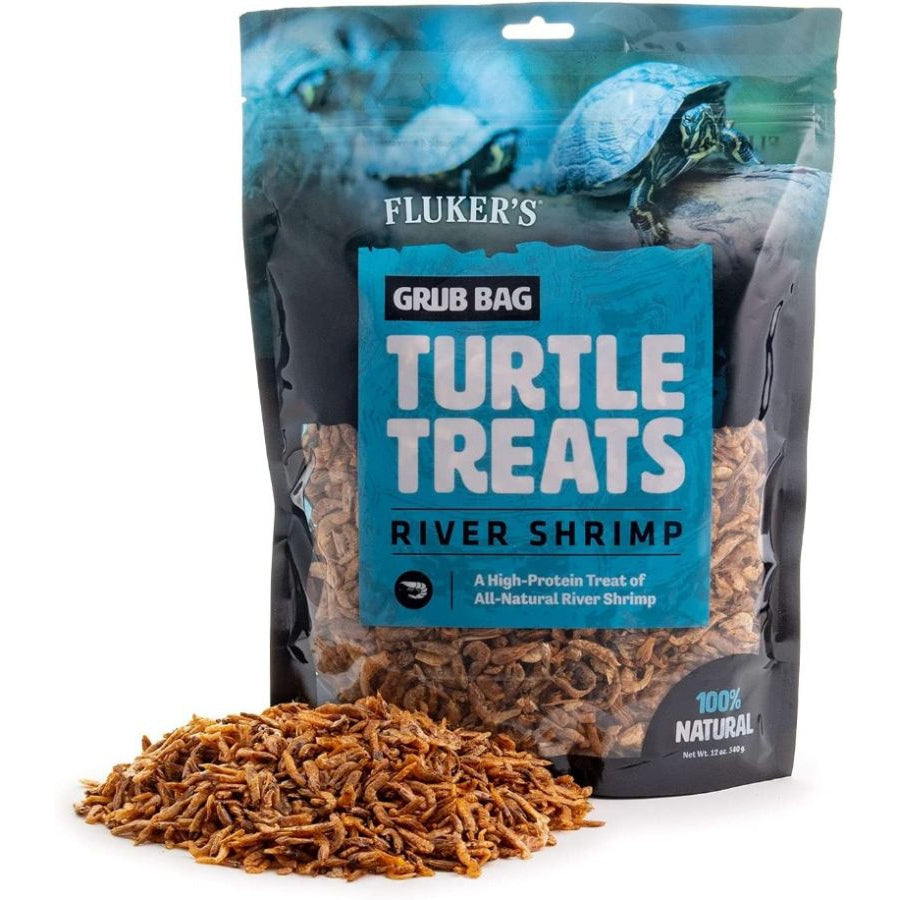 Flukers Grub Bag Turtle Treat - River Shrimp-Reptile-Flukers-12 oz-