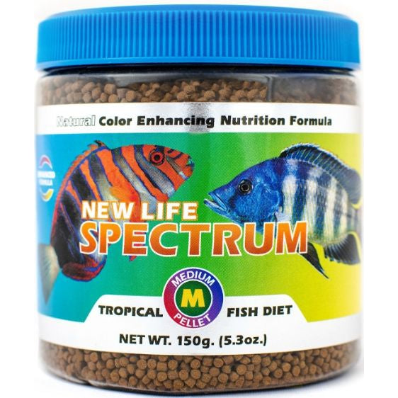 New Life Spectrum Tropical Fish Food Medium Sinking Pellets-Fish-New Life Spectrum-150 g-