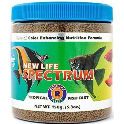 New Life Spectrum Tropical Fish Food Regular Sinking Pellets-Fish-New Life Spectrum-150 g-