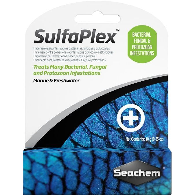 Seachem Sulfaplex Bacterial, Fungal and Protozoan Treatment-Fish-Seachem-0.4 oz-