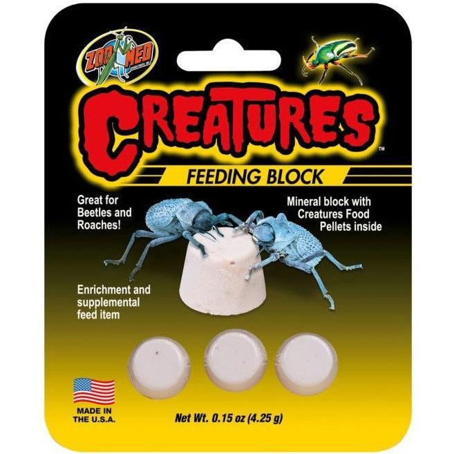 Zoo Med Creatures Feeding Block-Reptile-Zoo Med-.15 oz-