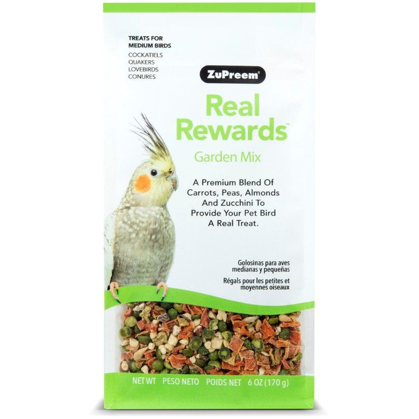 ZuPreem Real Rewards Garden Mix Treats for Medium Birds-Bird-ZuPreem-6 oz-