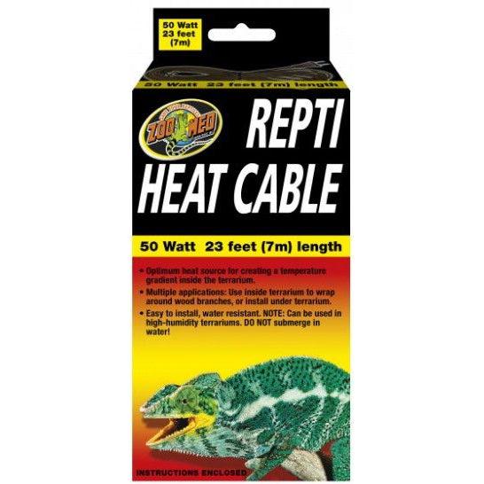 Zoo Med Repti Heat Cable-Reptile-Zoo Med-50 watt (23'L)-