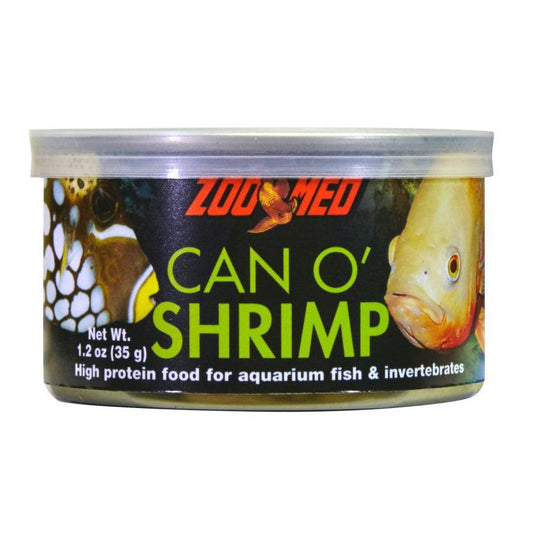 Zoo Med Can O Shrimp High Protein Food for Aquarium Fish & Invertebrates-Reptile-Zoo Med-1.2 oz-