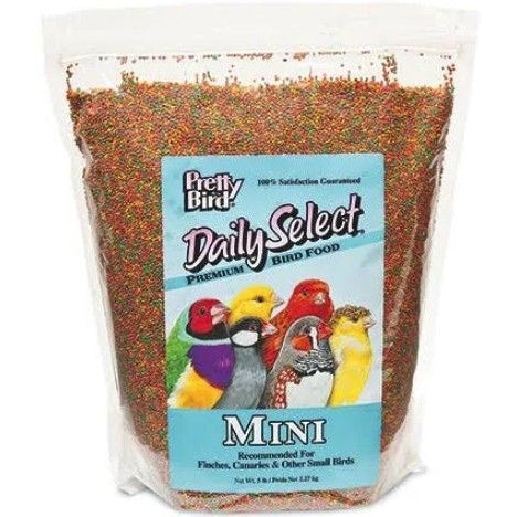 Pretty Bird Daily Select Premium Bird Food-Bird-Pretty Pets-Mini - 5 lbs-