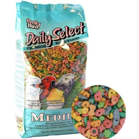 Pretty Bird Daily Select Premium Bird Food-Bird-Pretty Pets-Medium - 8 lbs-