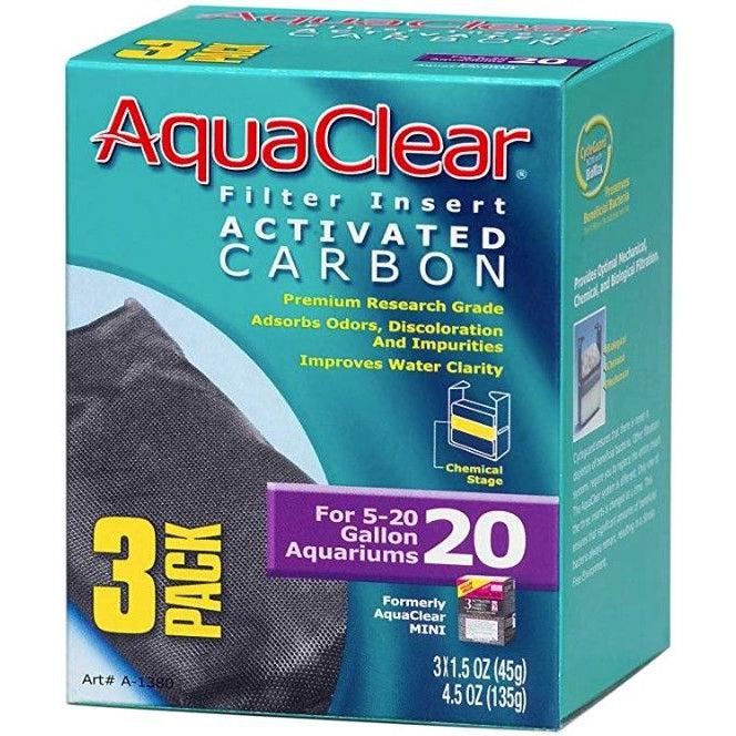 Aquaclear Activated Carbon Filter Inserts-Fish-AquaClear-Size 20 - 3 count-