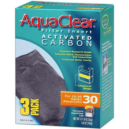 Aquaclear Activated Carbon Filter Inserts-Fish-AquaClear-Size 30 - 3 count-