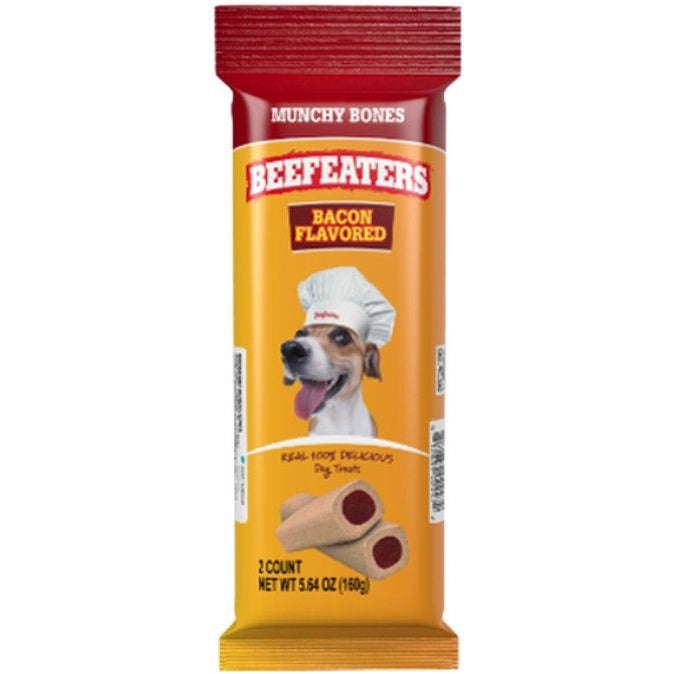 Beefeaters Munchy Bones - Bacon Flavor-Animals & Pet Supplies-BimBimPet-