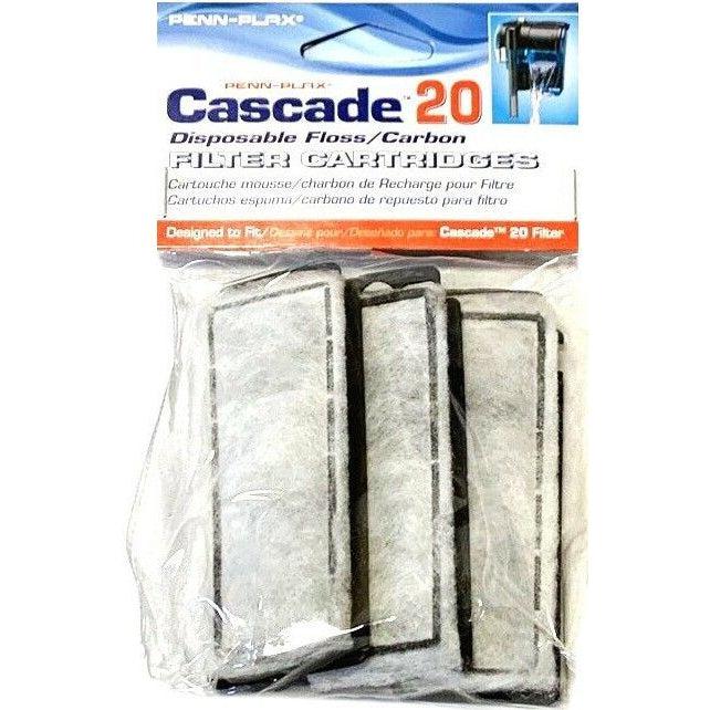 Cascade 20 Power Filter Replacement Carbon Filter Cartridges-Fish-Cascade-3 count-