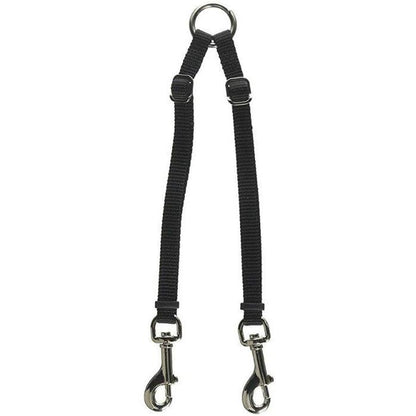 Coastal Pet Two Dog Adjustable Nylon Coupler Black-Dog-Coastal Pet-24"L x 3/8"W-
