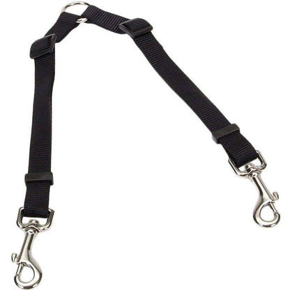 Coastal Pet Two Dog Adjustable Nylon Coupler Black-Dog-Coastal Pet-36"L x 3/4"W-