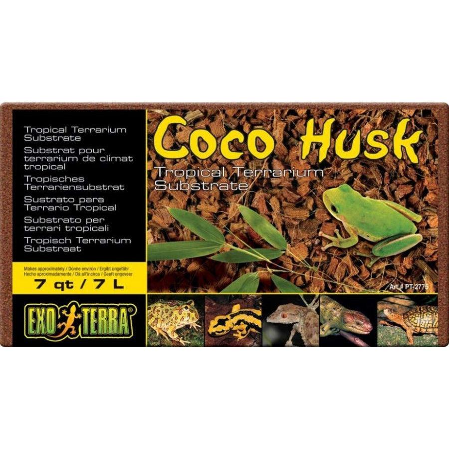 Exo Terra Coco Husk Brick Tropical Terrarium Reptile Substrate-Reptile-Exo-Terra-7 qt-