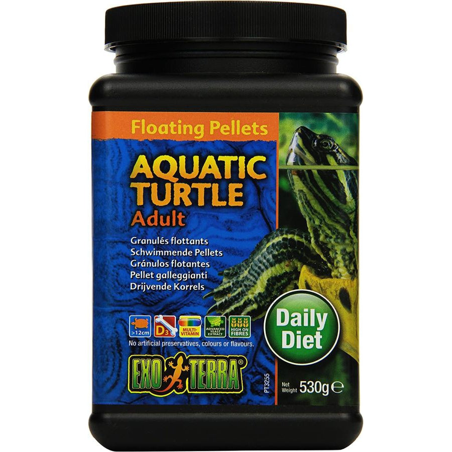 Exo Terra Floating Pellets Adult Aquatic Turtle Food-Reptile-Exo-Terra-18.6 oz-