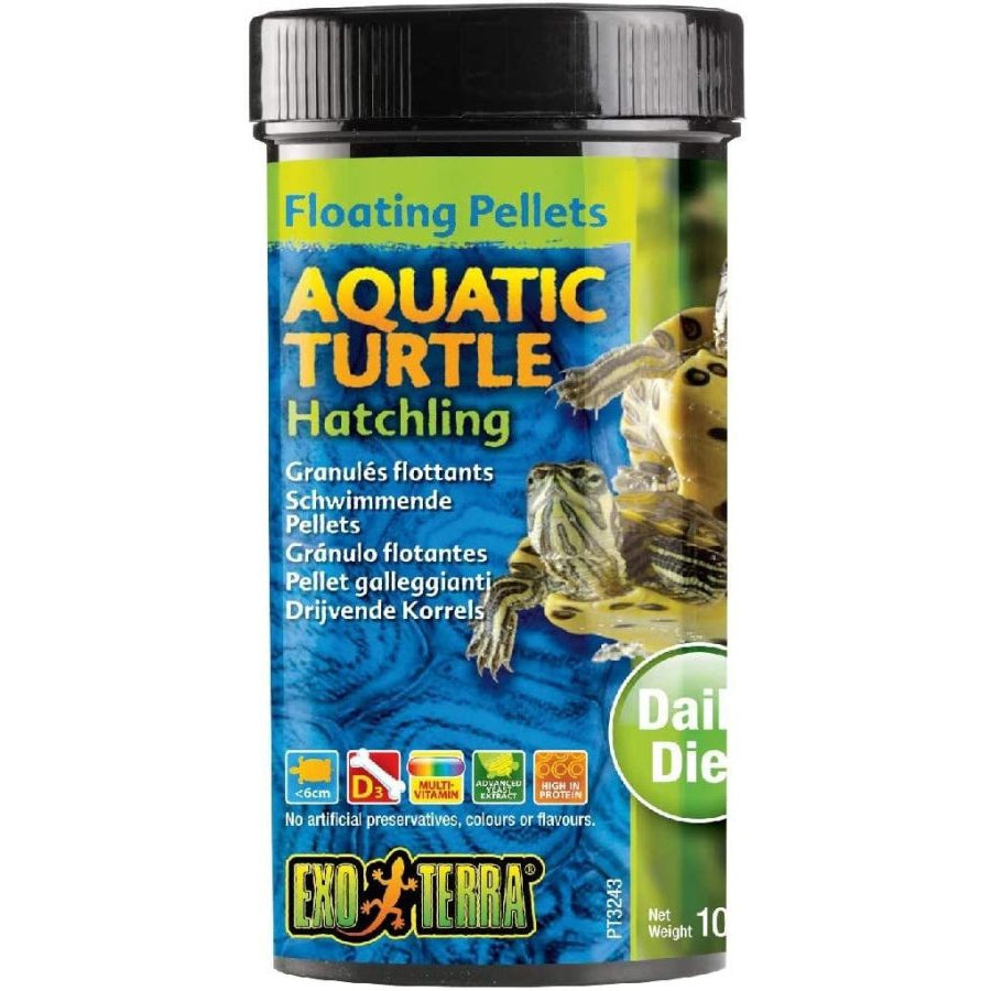 Exo Terra Floating Pellets Aquatic Turtle Hatchling Food-Reptile-Exo-Terra-3.7 oz-