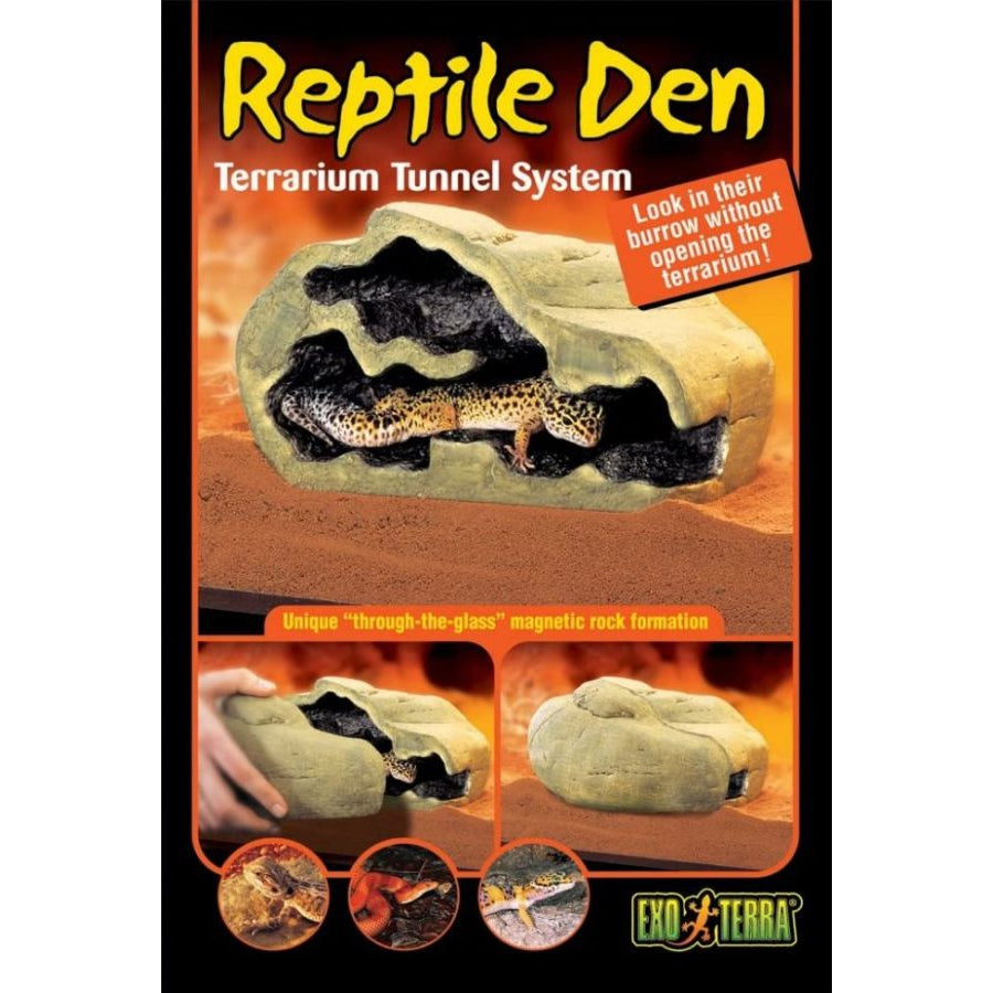 Exo Terra Reptile Den-Reptile-Exo-Terra-Medium (9.5"L x 5.5"W x 4.5"H)-